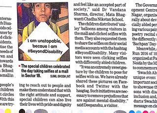 Noida kids spread the message of inclusion